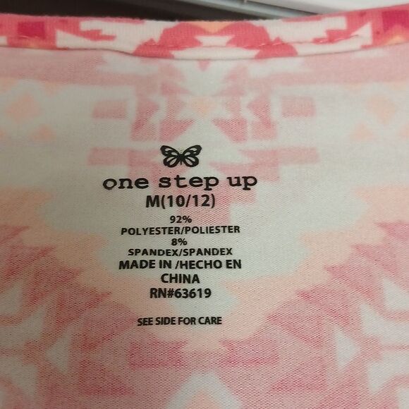 ONE STEP UP Aztec Print Girls Cold Shoulder On/Off JUMPSUIT. Size M (10/12) - Picture 10 of 11